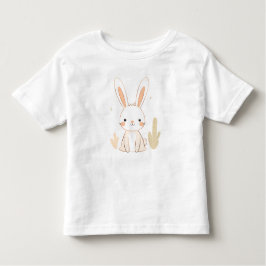 かわいいウサギ幼児Tシャツ動物デザイン 子供へ トドラーTシャツ
