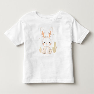 かわいいウサギ幼児Tシャツ動物デザイン 子供へ トドラーTシャツ