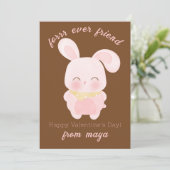 かわいいウサギ教室バレンタインカード シーズンカード (スタンド正面)