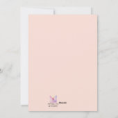 かわいいウサギ教室バレンタインカード シーズンカード (裏面)