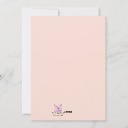 かわいいウサギ教室バレンタインカード シーズンカード (裏面)