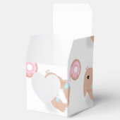 かわいいウサギ漫画バニーガールズバースデーパーティー フェイバーボックス (オープン)