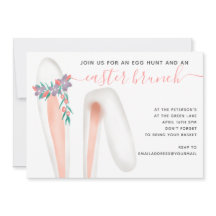 かわいいウサギ耳コーラルブランチ卵狩りイースター