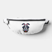 かわいいウサギ耳セントバーナード犬イースターエッグオーナー ファニーパック (レイダウン)