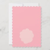 かわいいウサギ耳ピンクのイースターブランチの卵狩り 招待状 (裏面)