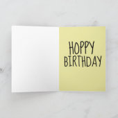 かわいいウサギ誕生日カード カード (内部)