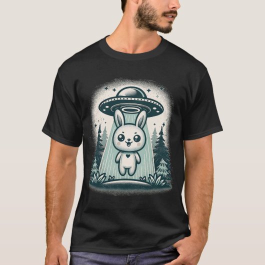 かわいいウサギ誘拐 Tシャツ (正面)