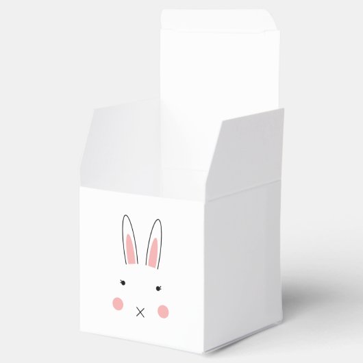 かわいいウサギ顔トリートボックス フェイバーボックス (オープン)