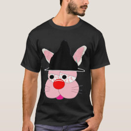 かわいいウサギ魔女のハロウィン - カートゥーン グラフィックTシャツ Tシャツ