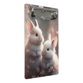 かわいいウサギ2匹と桜ミニクリップボード ミニクリップボード (アングル)