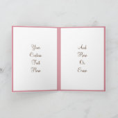 かわいいウサギ イースター 動物 幸せなイースターの願い シーズンカード (内部)