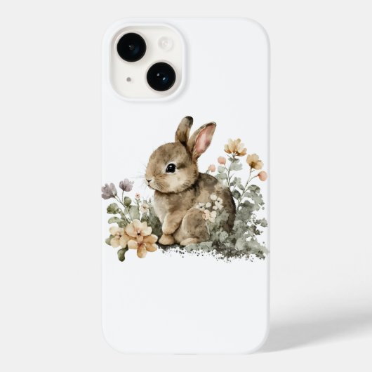 かわいいウサギ ウサギ Case-Mate iPhoneケース (裏面)