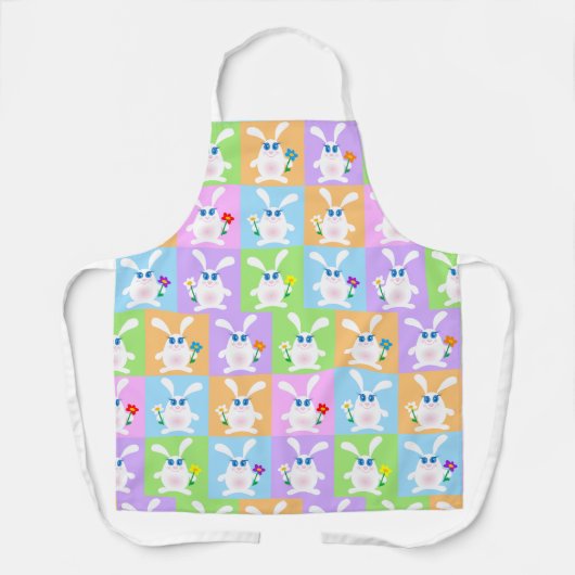 かわいいウサギ エプロン (正面)