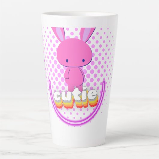 かわいいウサギ カフェラテマグ (正面)
