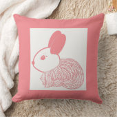 かわいいウサギ クッション (ブランケット)