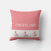 かわいいウサギ クッション (裏面)