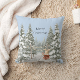 かわいいウサギ クリスマスウサギ サンタコート クッション