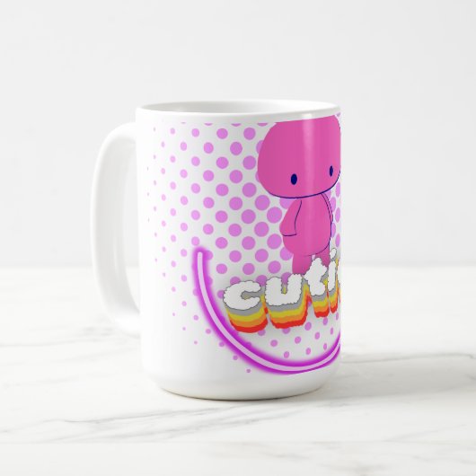 かわいいウサギ コーヒーマグカップ (正面左)
