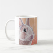 かわいいウサギ コーヒーマグカップ (左)