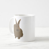 かわいいウサギ コーヒーマグカップ (正面左)