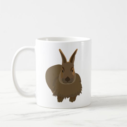 かわいいウサギ コーヒーマグカップ (左)