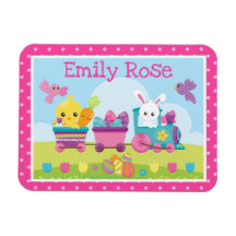 かわいいウサギ、シック&チョコレートエッグトレイースター