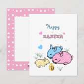 かわいいウサギ シーズンカード (正面/裏面)