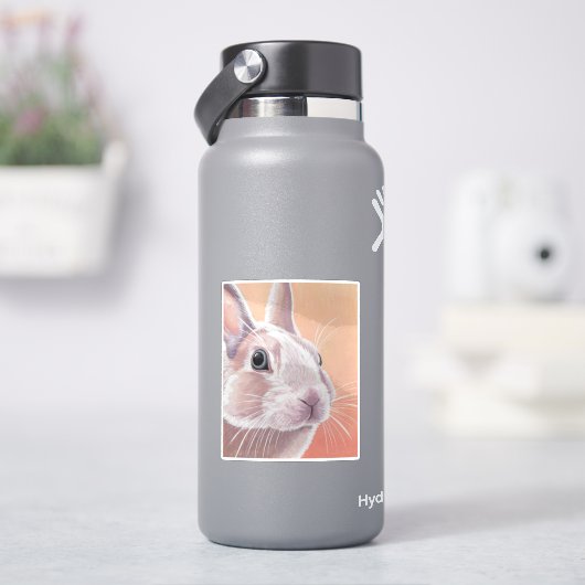 かわいいウサギ シール (HydroFlask)