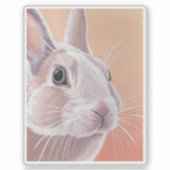 かわいいウサギ シール (正面)