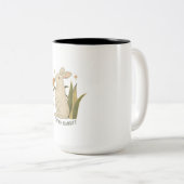 かわいいウサギ ツートーンマグカップ (正面右)