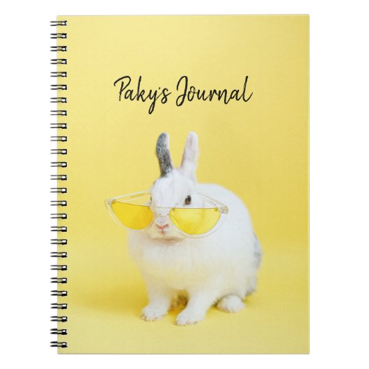 かわいいウサギ ノートブック (正面)