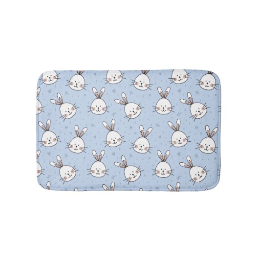 かわいいウサギ バスマット (正面)