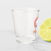 かわいいウサギ：バニーの中には君が大好き ショットグラス (左)