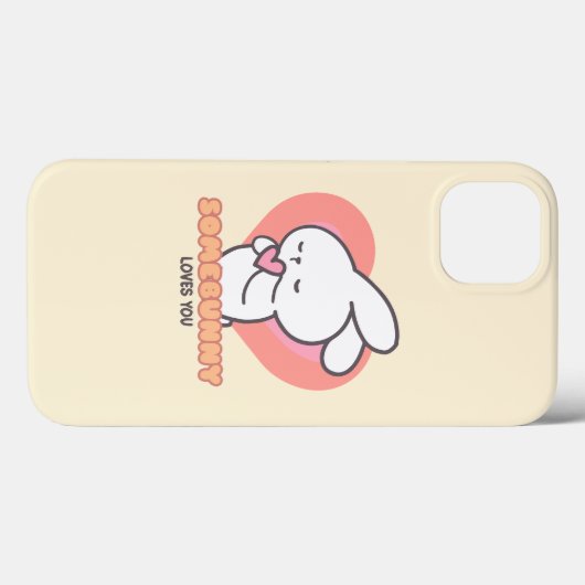 かわいいウサギ:バニーの中には君が大好き Case-Mate iPhoneケース (裏面 (横))