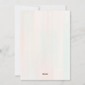 かわいいウサギ&バルーンベビーシャワー招待状 シーズンカード (裏面)