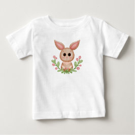 かわいいウサギ ベビーTシャツ