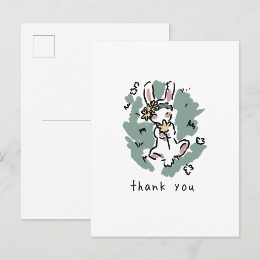 かわいいウサギ✨️ ポストカード (正面/裏面)