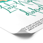 かわいいウサギ - ラテナイトおむつ ポスター (角)