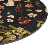 かわいいウサギ:水彩手描き模様 カッティングボード (角)