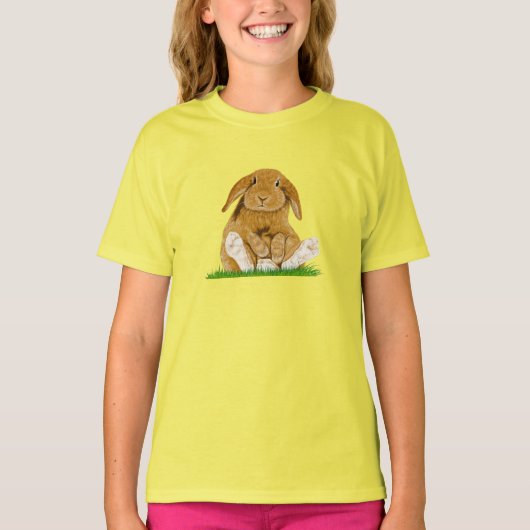 かわいいウサギ Tシャツ (正面)