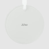 かわいいウサギinフローラ冬リース オーナメント (裏面)