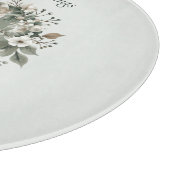 かわいいウサギinフローラ冬リース カッティングボード (角)