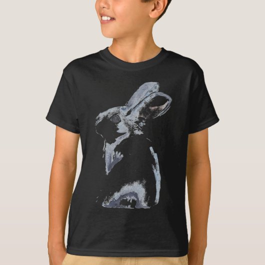 かわいいウサギTシャツ イースターTシャツ うさぎ 男の子 女の子  Tシャツ (正面)