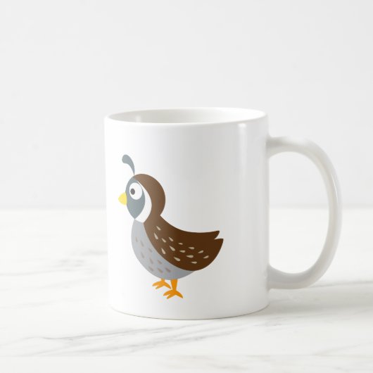 かわいいウズラ コーヒーマグカップ (右)