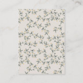 かわいいウッドランドのライオンの葉の本でシャワー エンクロージャーカード (裏面)