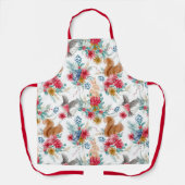 かわいいウッドランドの動物たちプリントエプロン エプロン (正面)