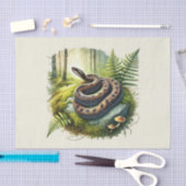 かわいいウッドランドの動物はヘビを切り離す 薄葉紙 (クラフト)