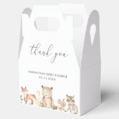 かわいいウッドランドの動物男女兼用の赤ちゃんシャワー フェイバーボックス (オープン)