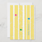 かわいいウッドランドの森男女兼用の赤ちゃんシャワー 招待状 (正面)