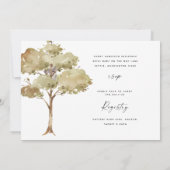 かわいいウッドランドの赤ちゃん動物の赤ちゃんシャワー 招待状 (裏面)